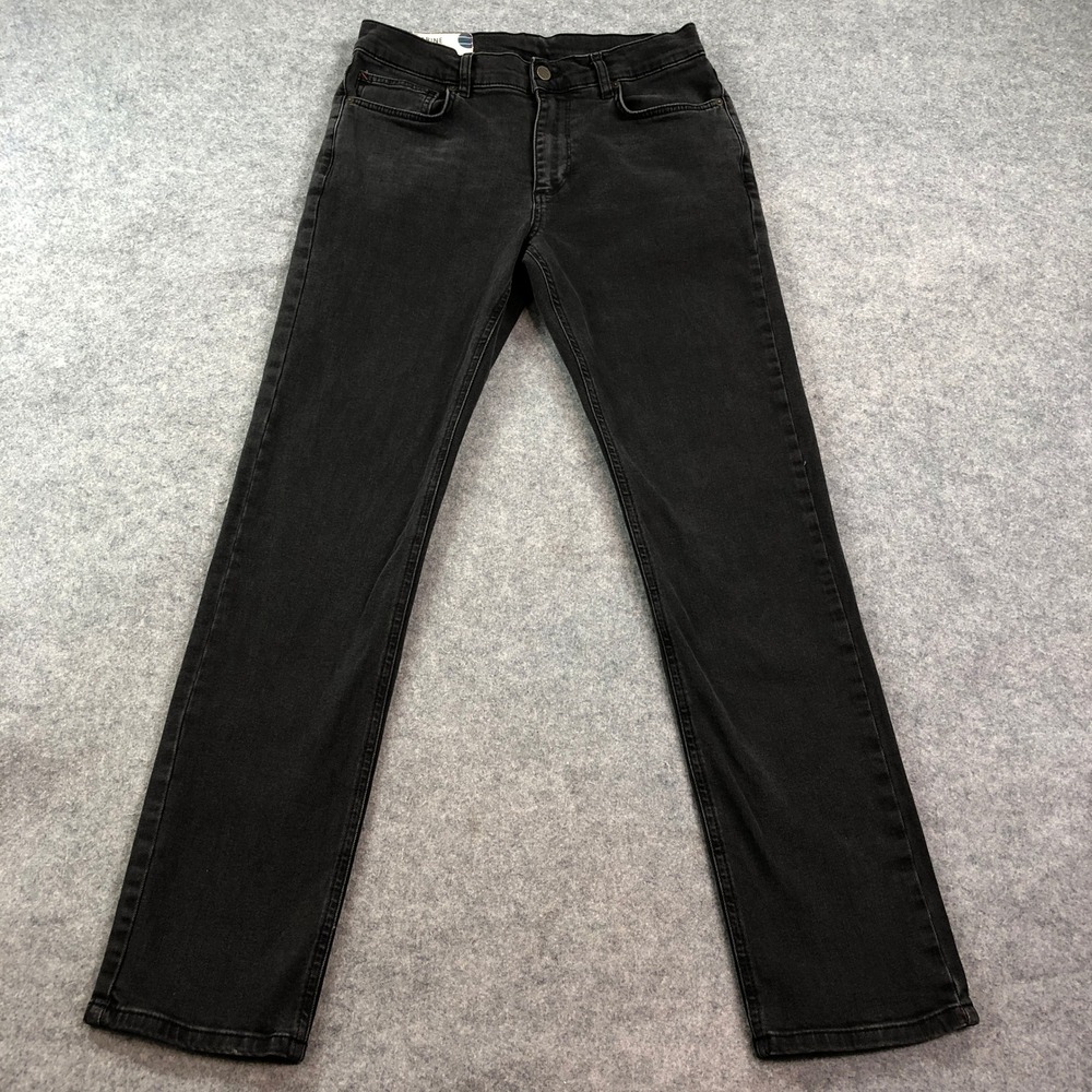 Marine Layer Slim Straight Mens Jeans 32x32 (fits 30x32) Black